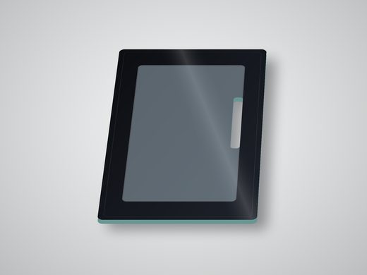 Display fridge door glass